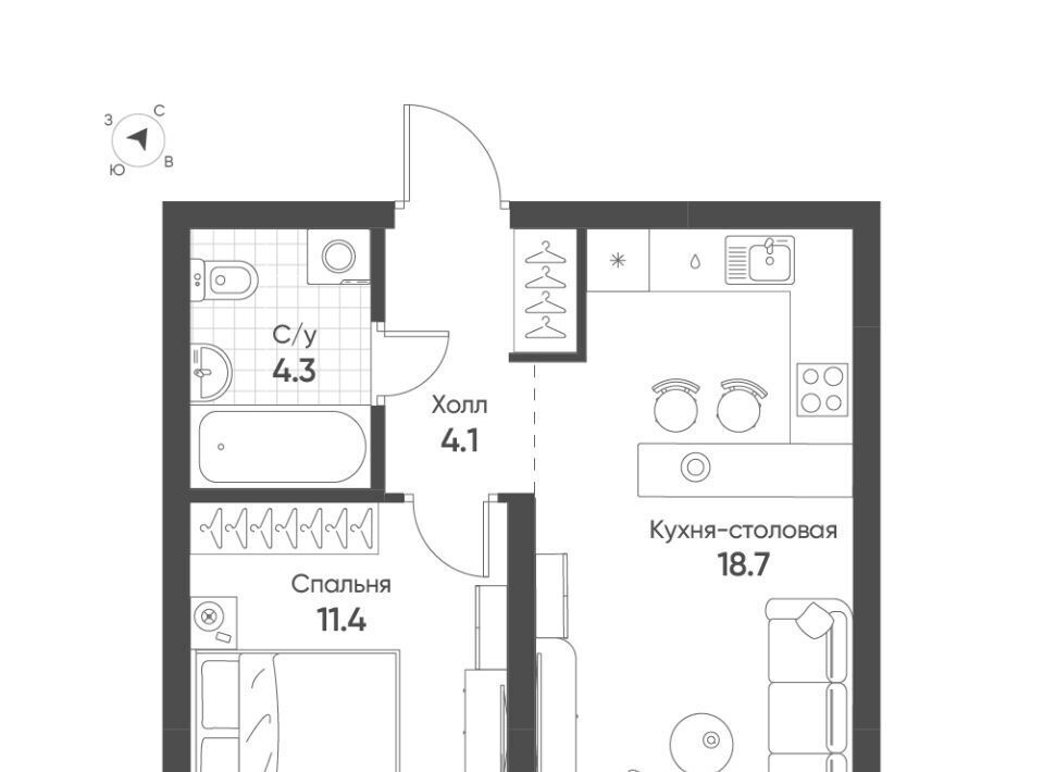 квартира г Екатеринбург Ботаническая Солнечный жилрайон фото 1
