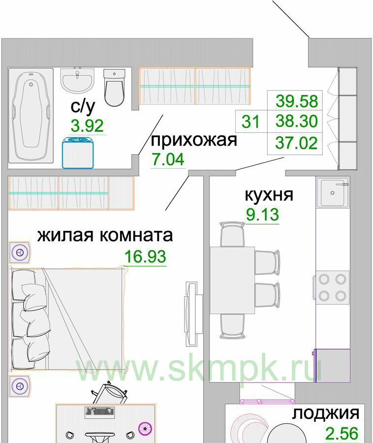 квартира р-н Зеленоградский г Зеленоградск ул Тургенева 16а корп. 2 фото 1