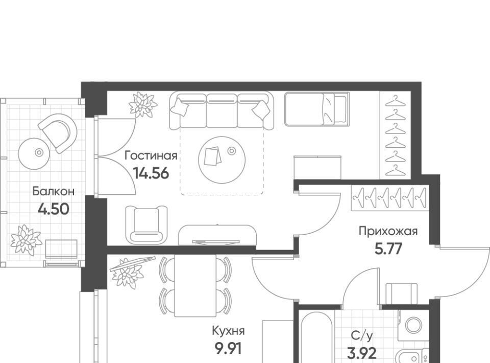 квартира г Казань Козья слобода ул Гаврилова 7к/1 фото 1