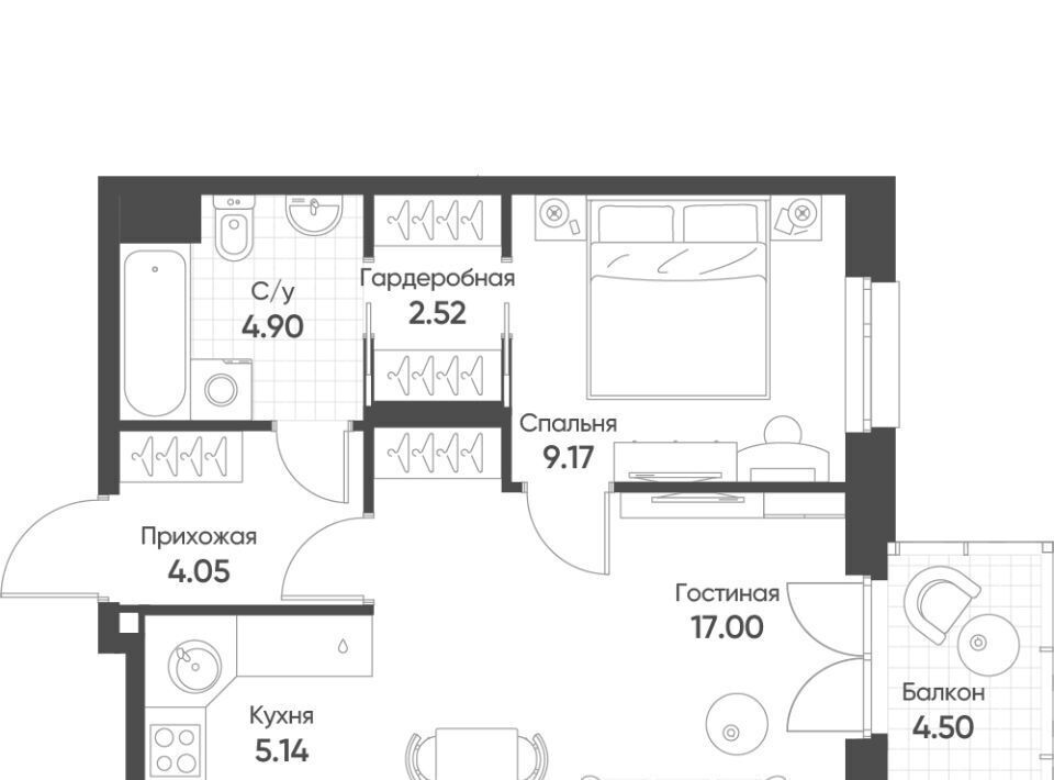 квартира г Казань Козья слобода ул Гаврилова 7к/1 фото 1
