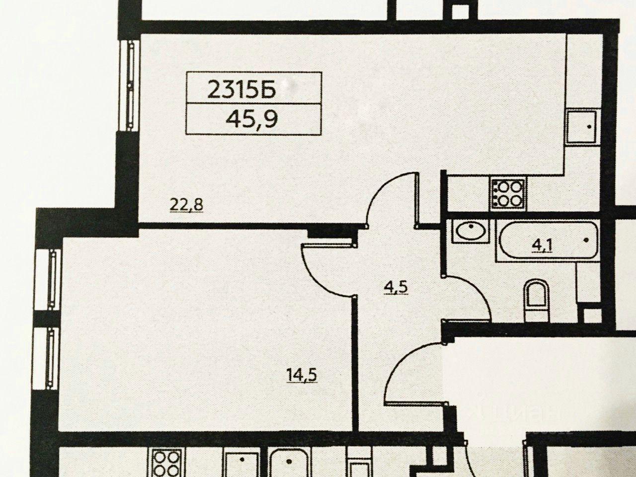 квартира г Зеленоград 23-й микрорайон ЗелАО Крюково к 2315Б, Московская область, г Пушкино, Зеленоград фото 21