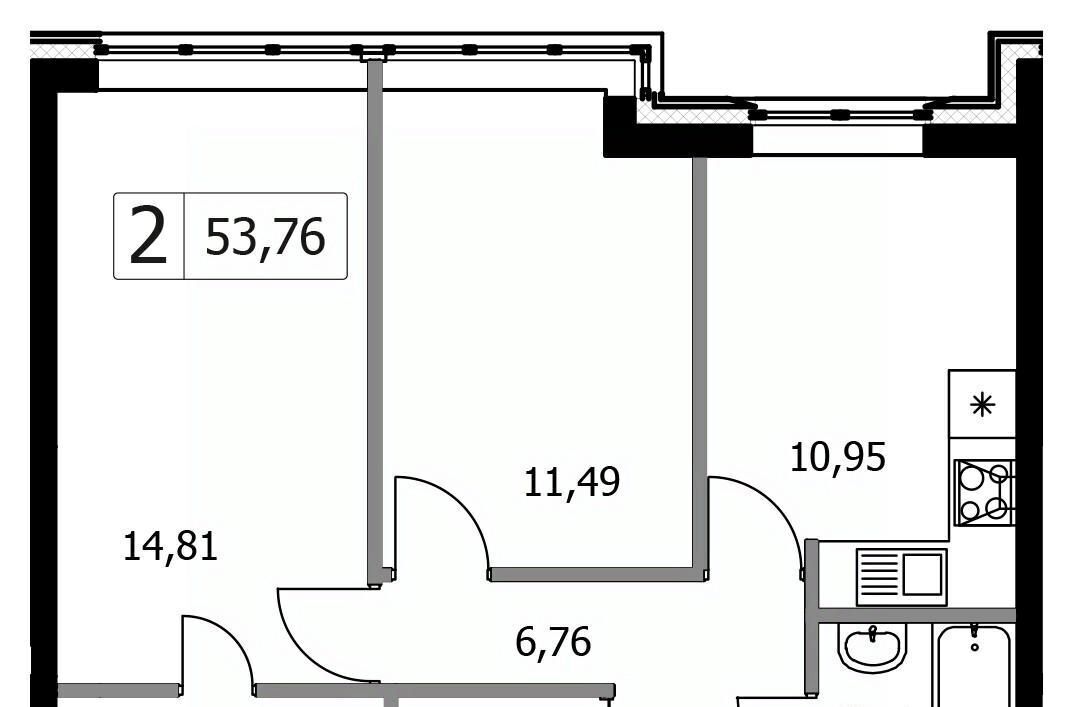 квартира г Москва п Внуковское ЖК «Городские истории» метро Рассказовка фото 2