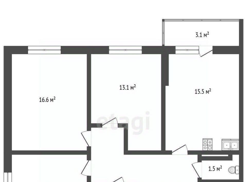 квартира р-н Аксайский г Аксай ул Александра Невского 2к/1 фото 2
