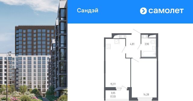 метро Проспект Ветеранов ЖК «Сандэй» 7/2 фото