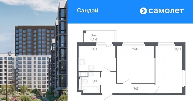 метро Проспект Ветеранов ЖК «Сандэй» 7/2 фото
