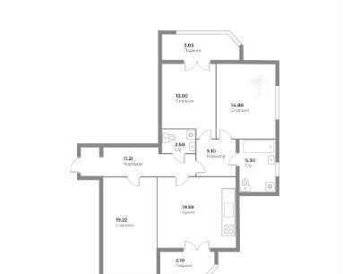 квартира г Калининград р-н Центральный ул Ватутина 38а фото 2
