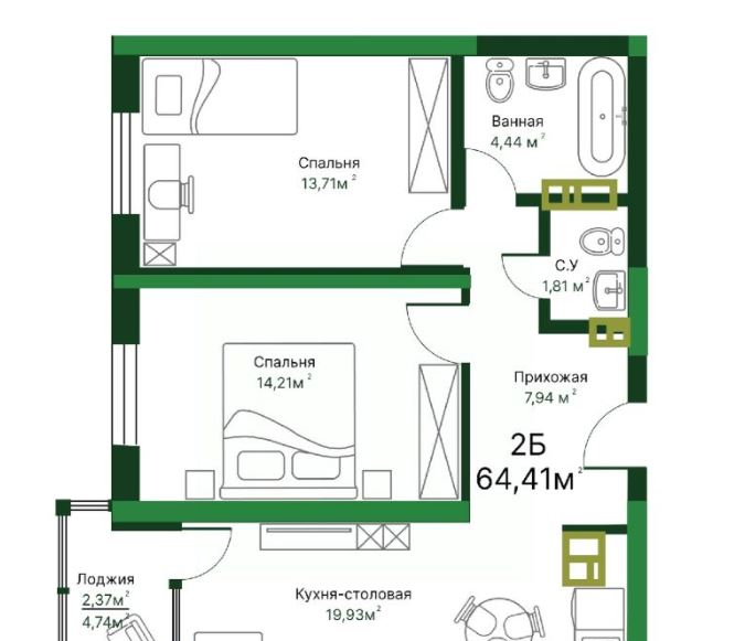 квартира г Тольятти Строящийся жилой дом фото 1