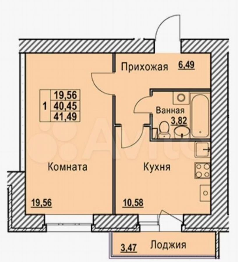 квартира г Ярославль р-н Дзержинский пр-кт Ленинградский 66в фото 25