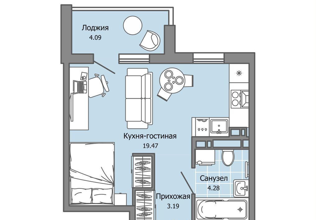 квартира г Ульяновск р-н Засвияжский ул. Шигаева/Ефремова, стр. 3 фото 1