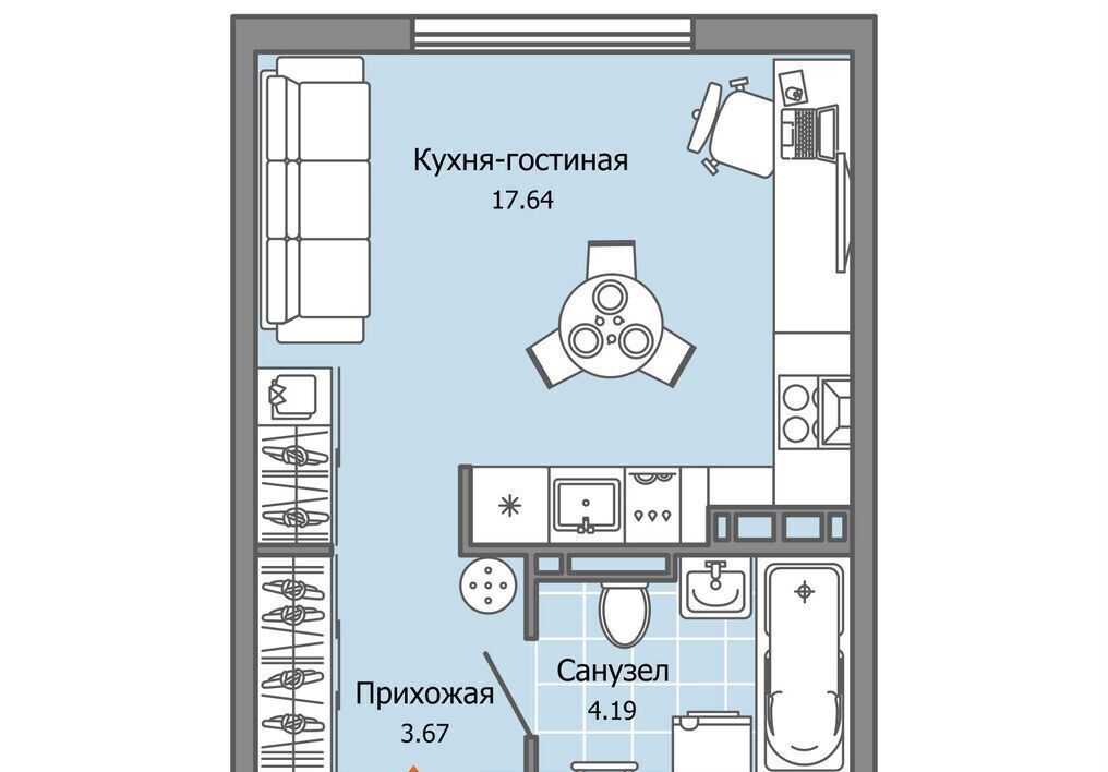 квартира г Ульяновск р-н Засвияжский ул. Шигаева/Ефремова, стр. 2 фото 1