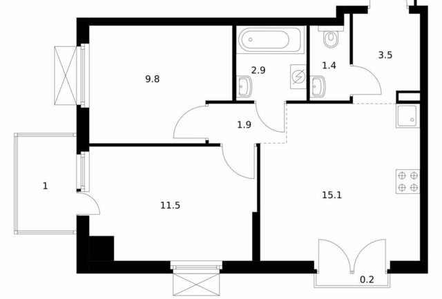 квартира ул Архангельская 23к/3 фото