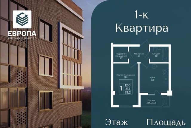 р-н Прикубанский 3 Европа Клубный Квартал 6 жилой комплекс фото