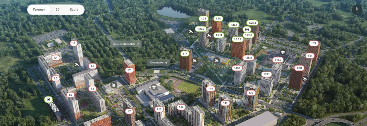 квартира г Одинцово ул Березовая 3 Внуково фото 31