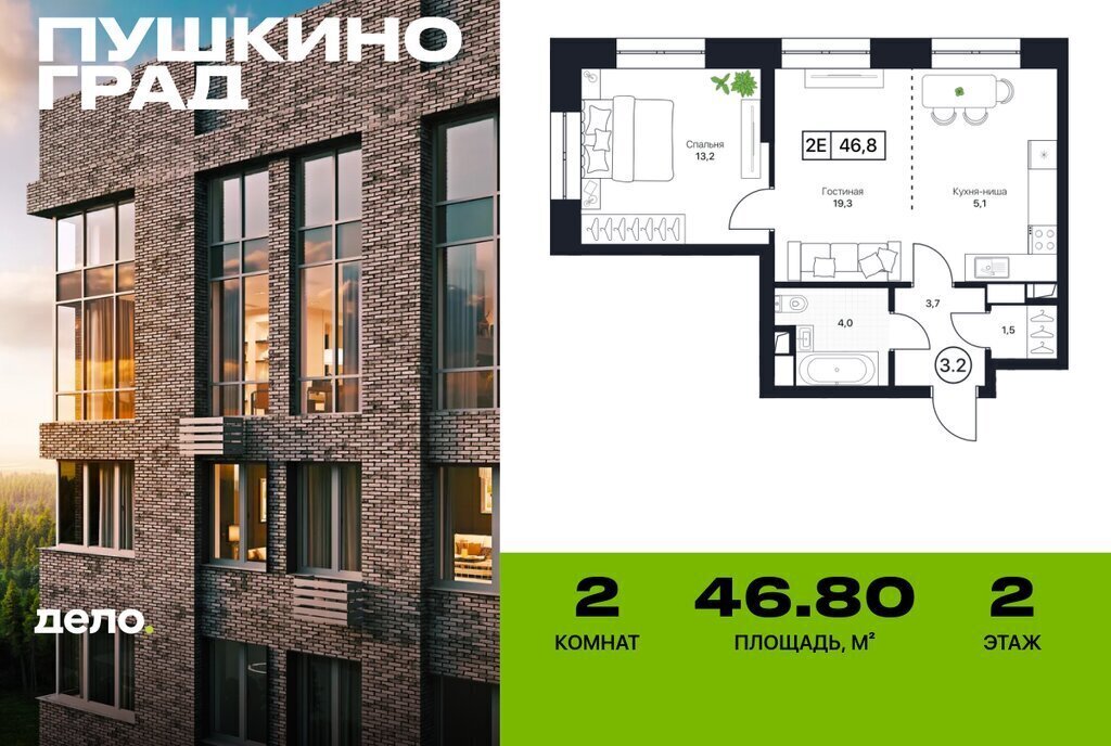 квартира г Пушкино ЖК Град фото 1