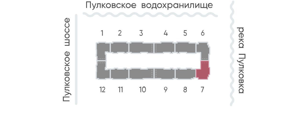 квартира г Санкт-Петербург п Шушары ЖК «Пулково Lake» метро Московская фото 2