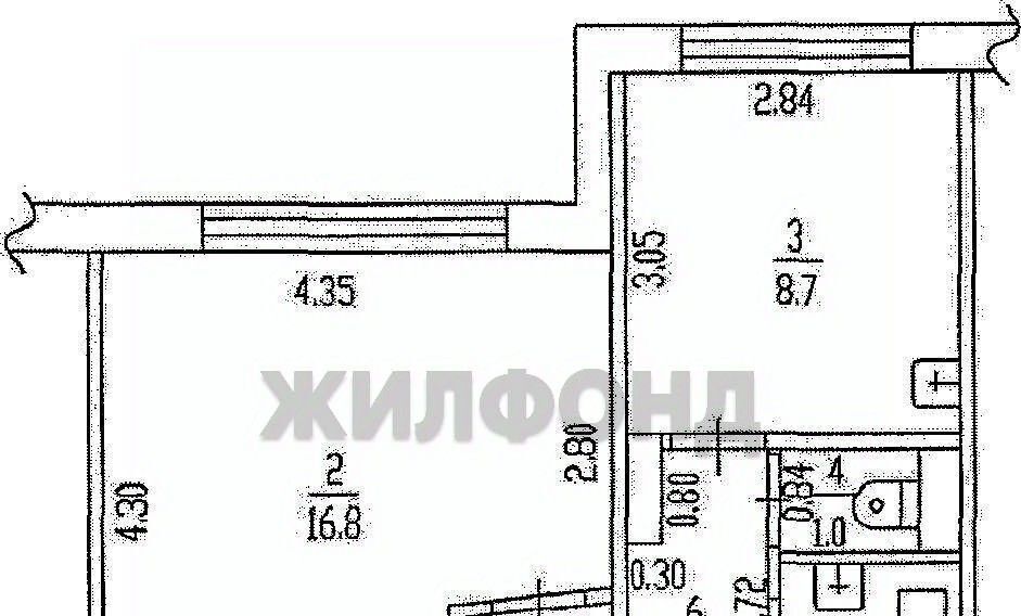 квартира г Барнаул р-н Октябрьский ул Чихачева 17 фото 22
