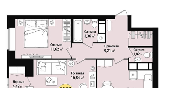 квартира г Йошкар-Ола Строящийся жилой дом фото 1