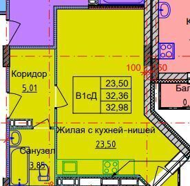 квартира г Ярославль р-н Дзержинский ул Брагинская 18к/2 фото 7