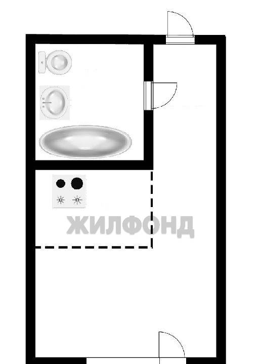 квартира г Новосибирск ул Твардовского 22/6 фото 15