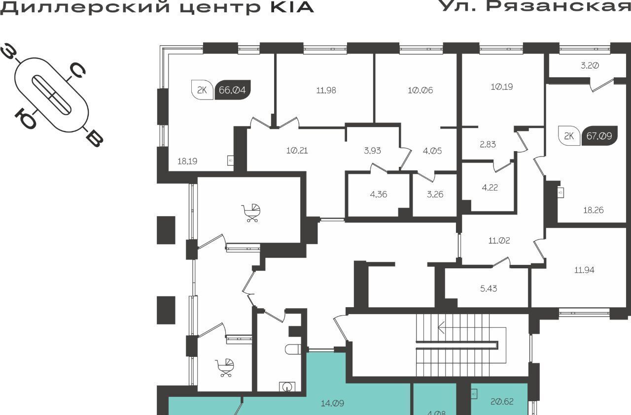 квартира г Тула р-н Центральный ул Богородицкая 8в фото 2