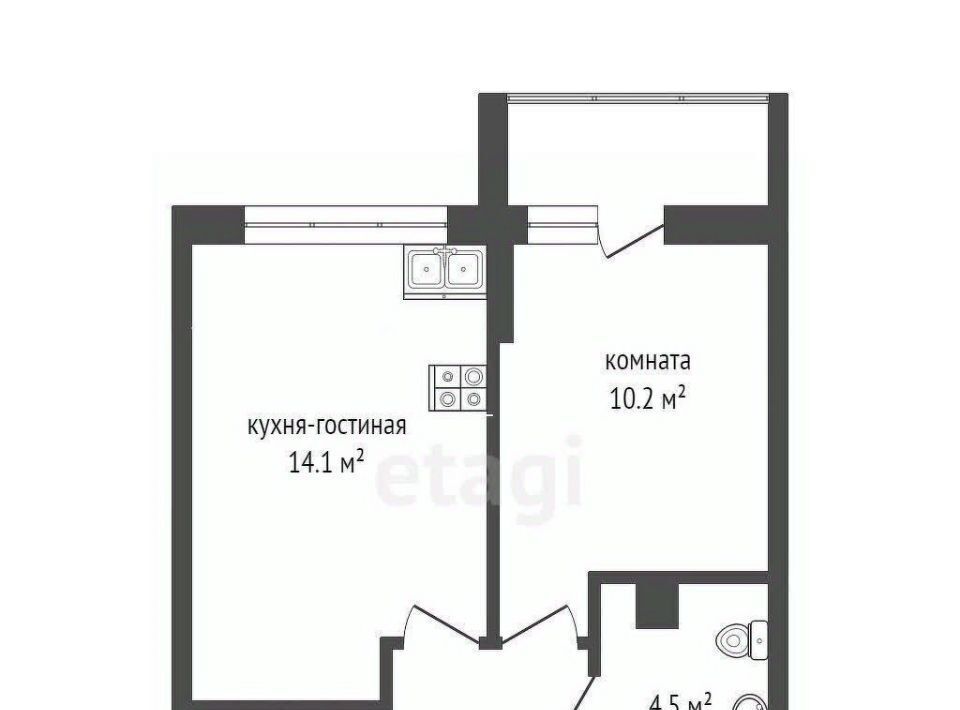 квартира г Тюмень р-н Центральный ул. Ю. -Р. Г. Эрвье, 26 фото 1