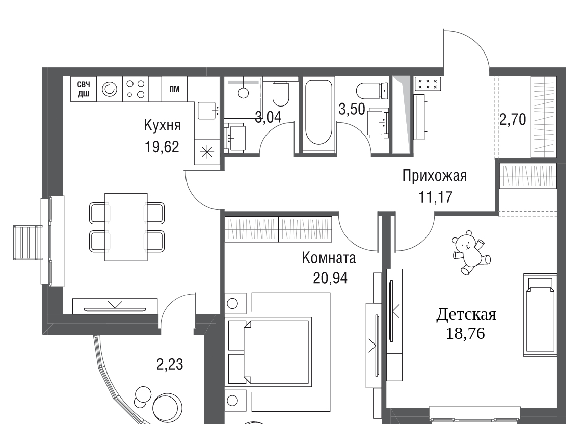 квартира г Одинцово ул Северная к 4 фото 1