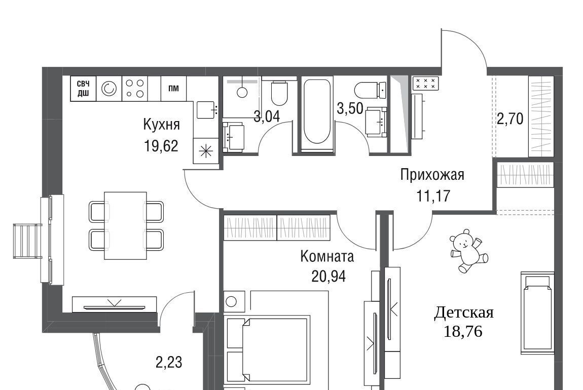 квартира г Одинцово ЖК «Одинбург» Одинцово фото 1