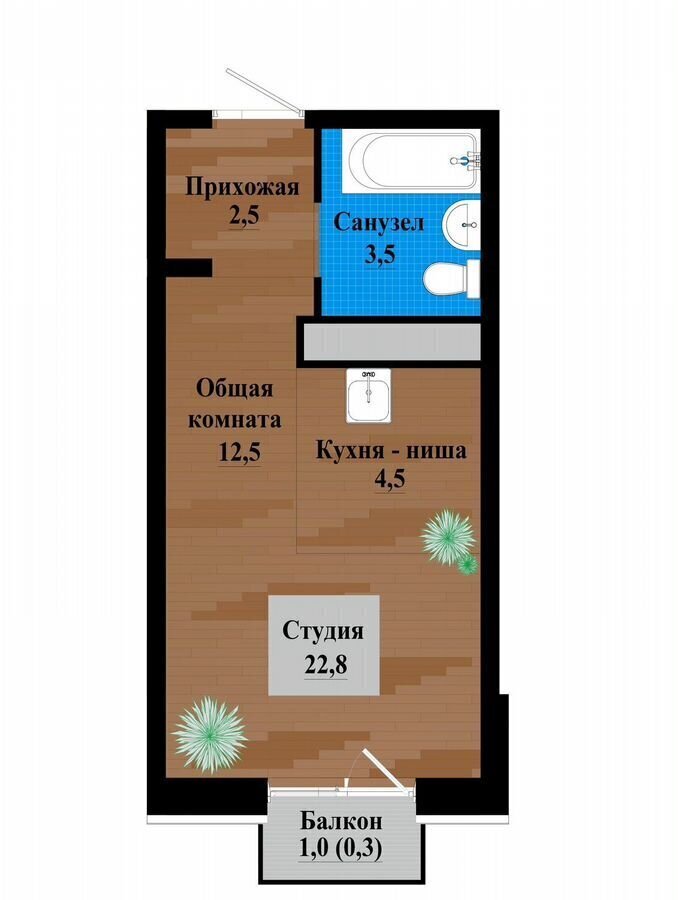 квартира г Чита р-н Черновский пр-кт Маршала Жукова 7 фото 1