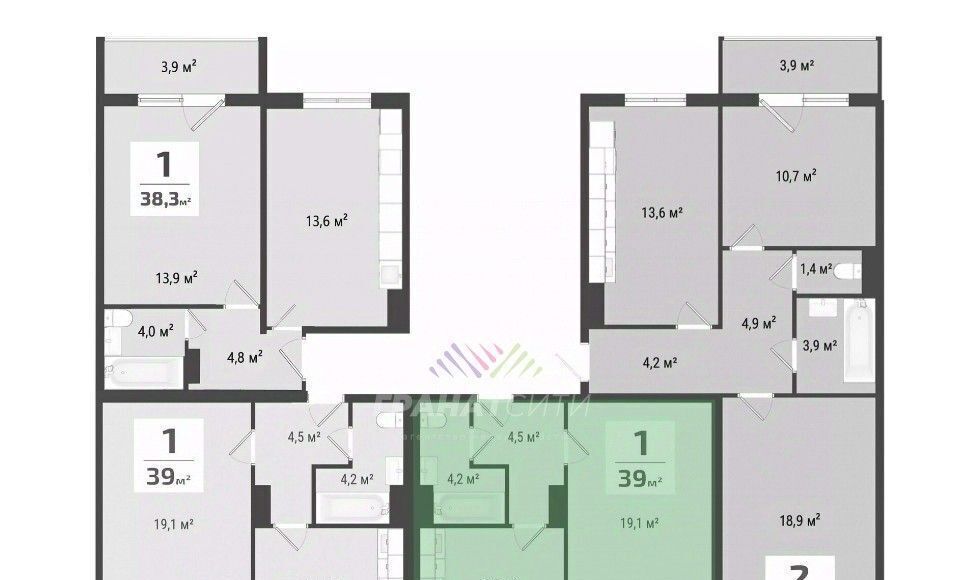 квартира г Омск р-н Центральный проезд 4-й Амурский, 13 фото 8