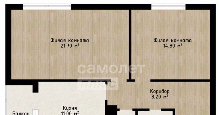 квартира г Липецк р-н Октябрьский ул М.И. Неделина 3а фото 2