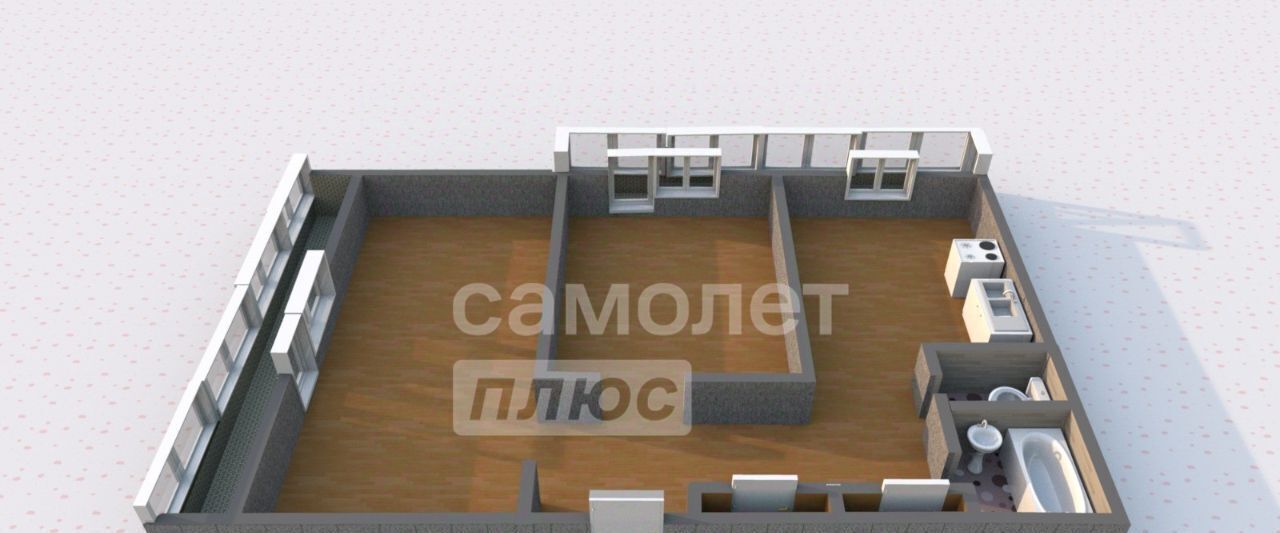 квартира г Ангарск мкр 12а 7а фото 2