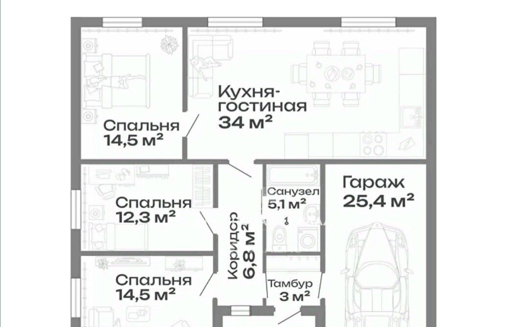 дом г Магнитогорск р-н Орджоникидзевский ул Звездопадная Созвездие клп фото 2