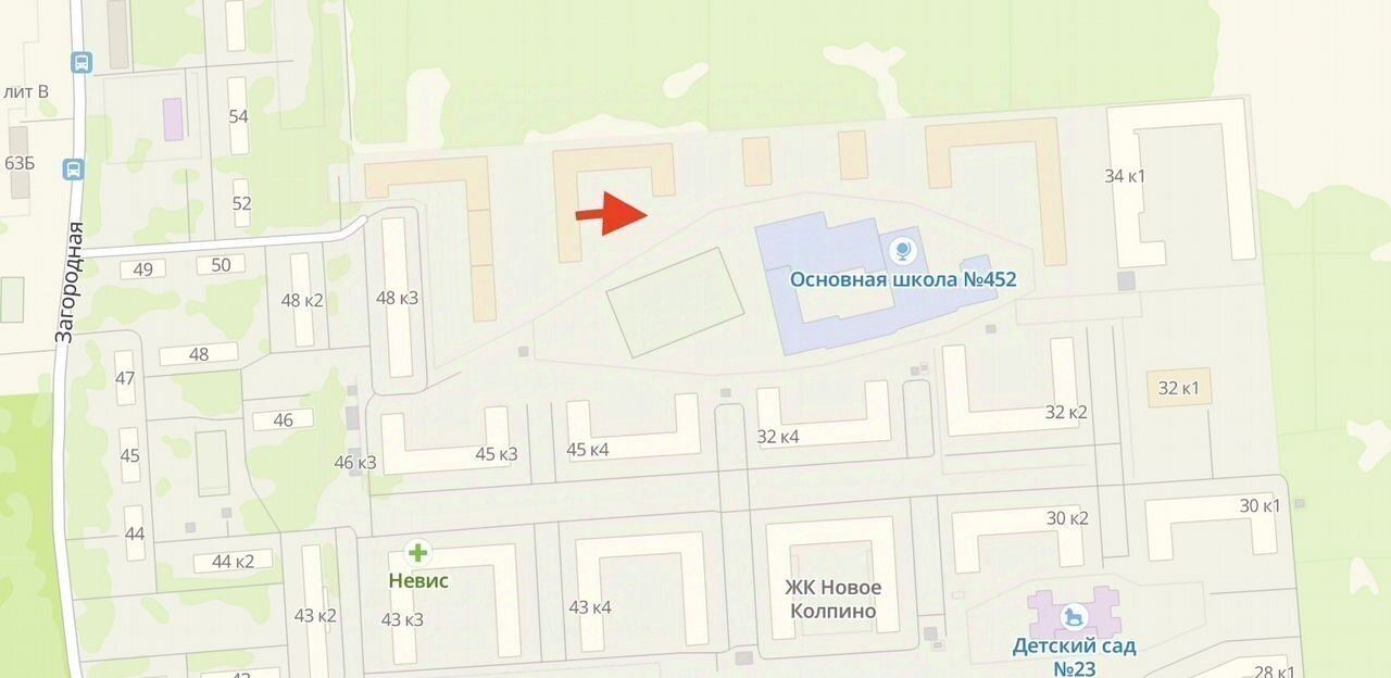 квартира г Колпино ЖК Новое Колпино 33 р-н Колпинский фото 3