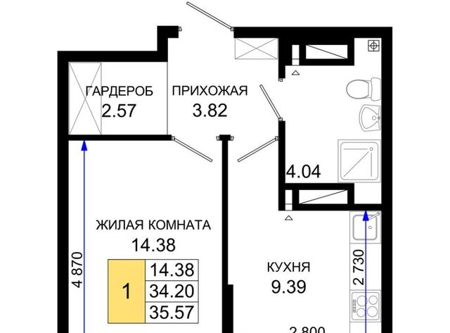 квартира р-н Октябрьский пер Нефтекачка ЖК «Октябрь Парк» фото