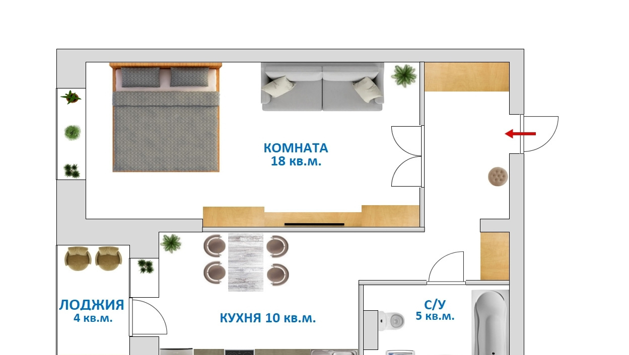 квартира г Екатеринбург ул Краснолесья 129 фото 1