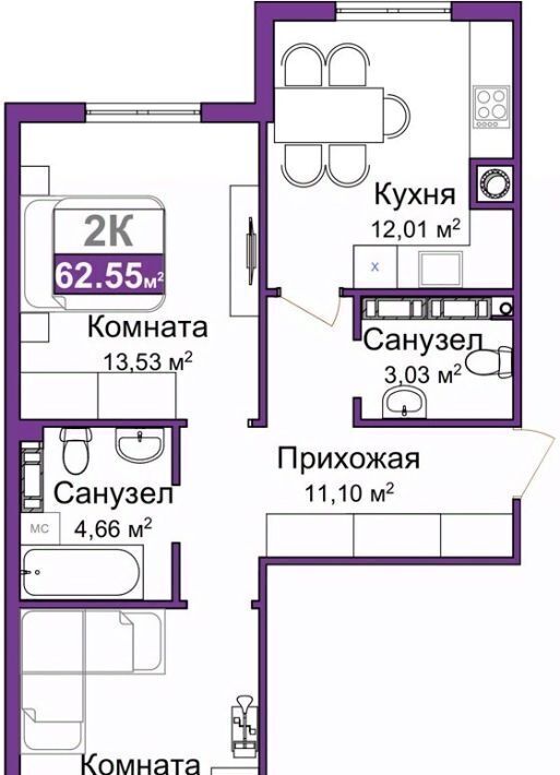 квартира г Симферополь р-н Центральный ул Батурина фото 1