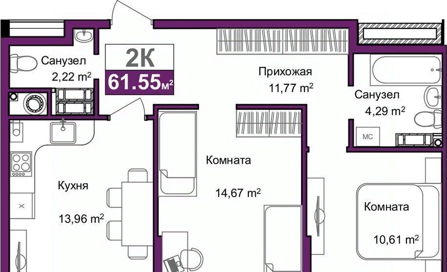 квартира г Симферополь р-н Центральный ул Батурина 145 фото 1