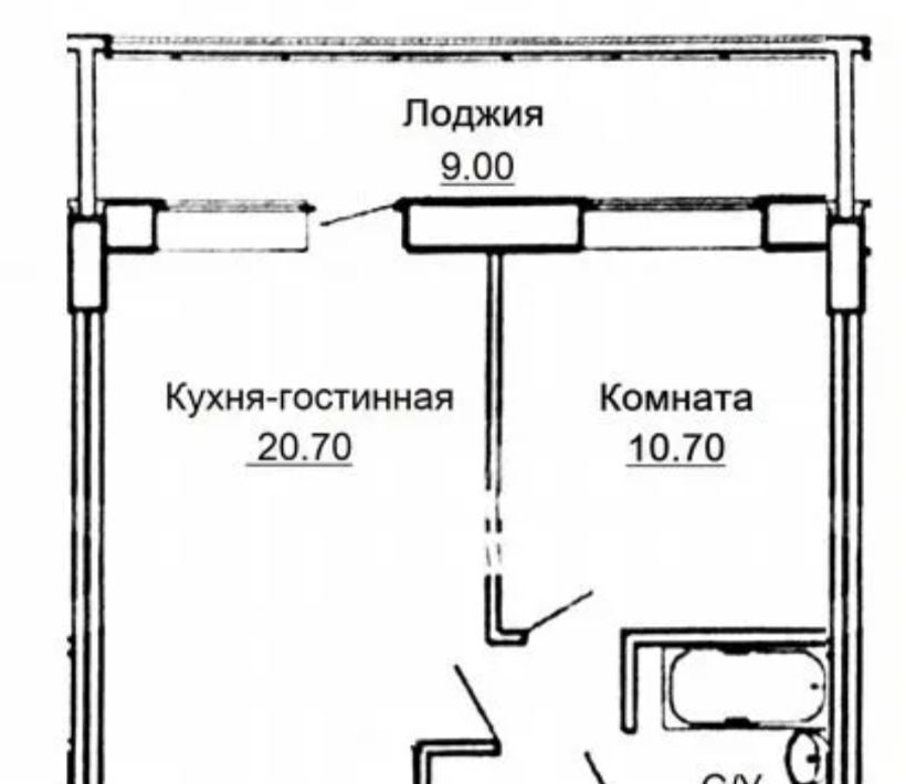 квартира г Липецк р-н Советский ул Осканова 2 микрорайон «Елецкий» фото 10