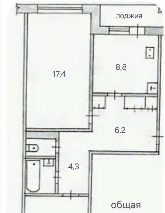 квартира г Оренбург р-н Дзержинский пр-кт Дзержинского 32/2 фото 2