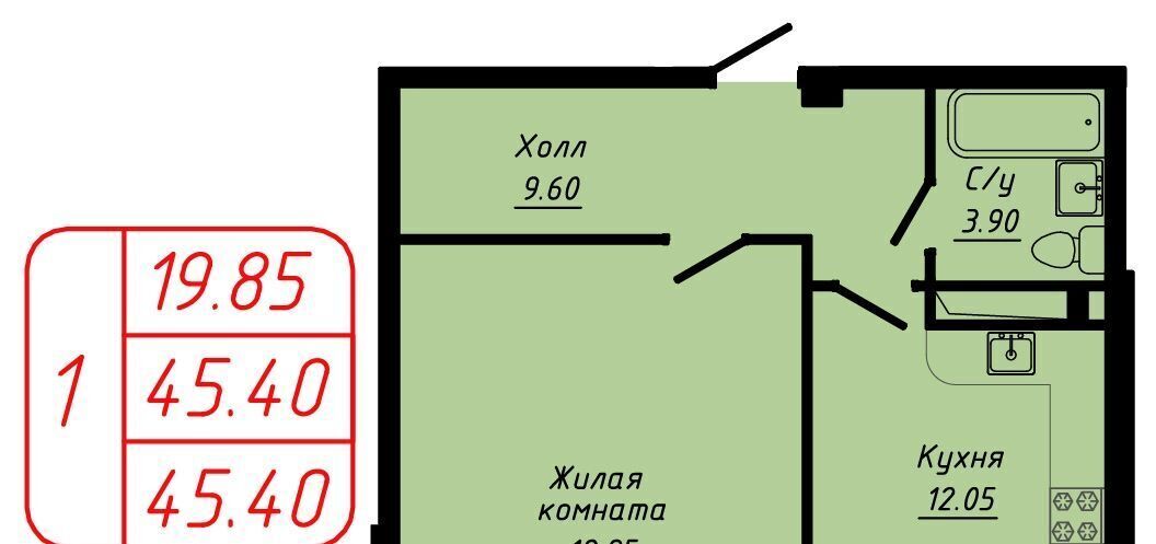 квартира г Кисловодск ЖК по ул. 40 лет Октября фото 1