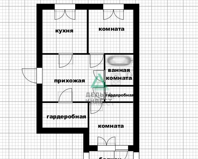 квартира г Уфа р-н Октябрьский ул Рихарда Зорге 64/1 фото 37
