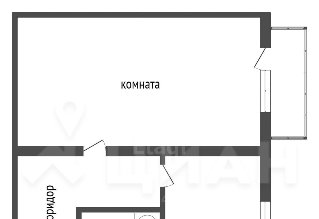 квартира г Брянск р-н Володарский ул Кольцова 3 фото 2