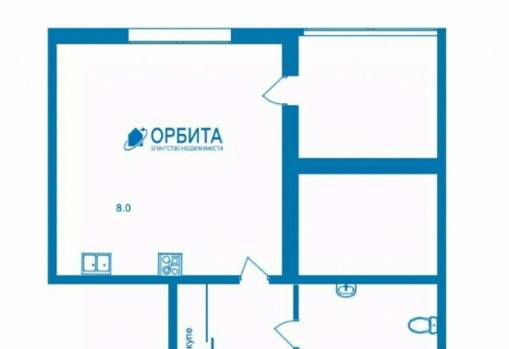 квартира г Тюмень р-н Ленинский проезд Геологоразведчиков 44а фото 12