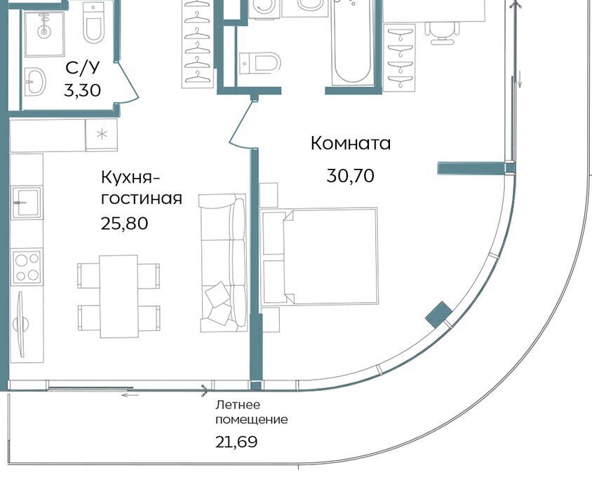 квартира г Саки курортный кластер Темпо фото 1