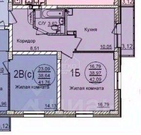 квартира г Новосибирск р-н Ленинский ул Плахотного 78/1 Жилой квартал КРЫМSKY фото 26