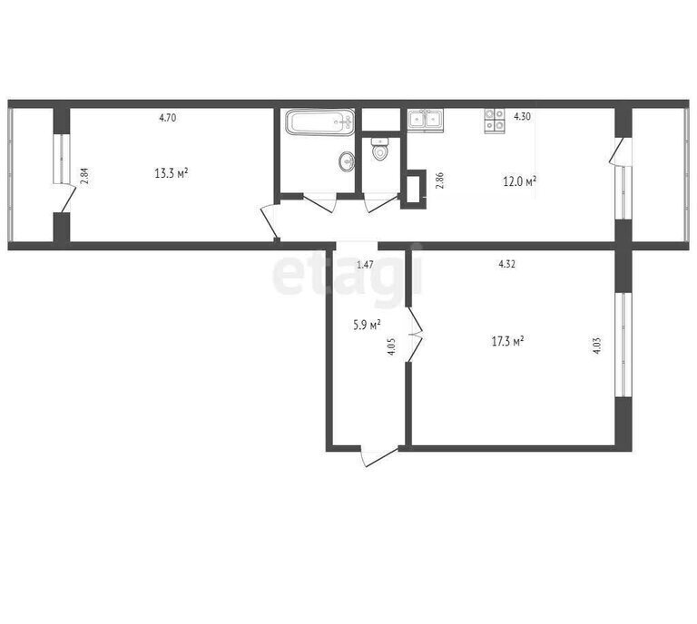 квартира г Москва метро Багратионовская ул Кастанаевская 12к/1 фото 1