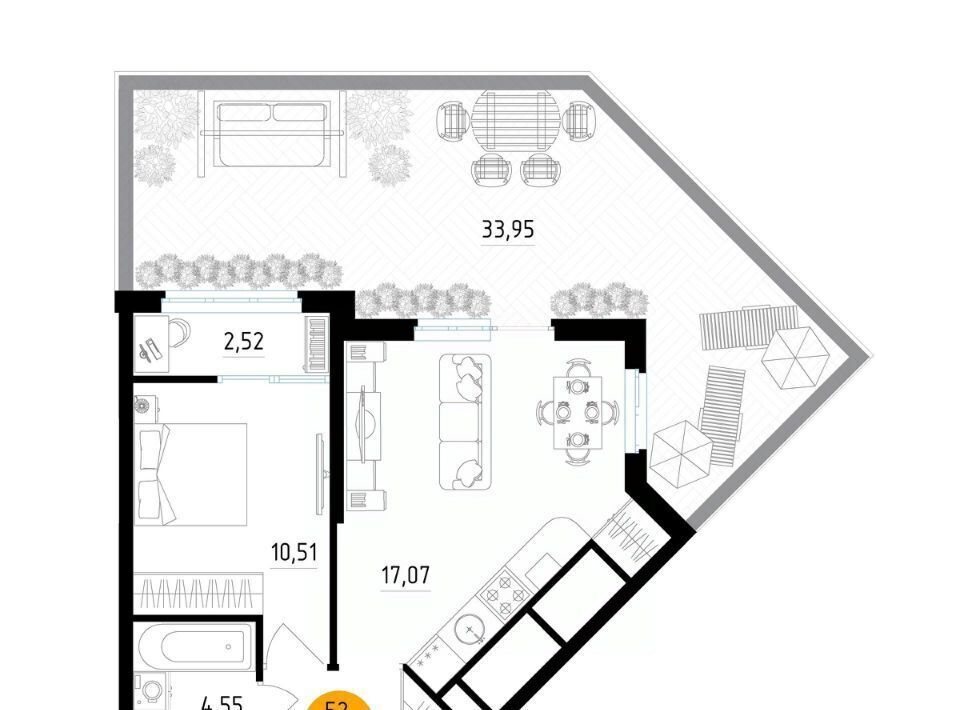 квартира г Рязань р-н Железнодорожный ул Земнухова 2 фото 1
