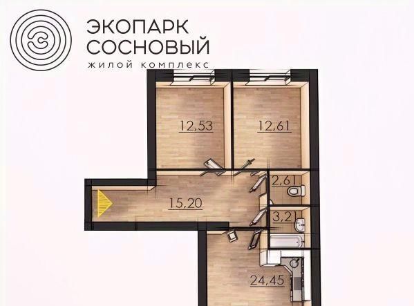 квартира г Пермь р-н Ленинский ул Борцов Революции 1а фото 1