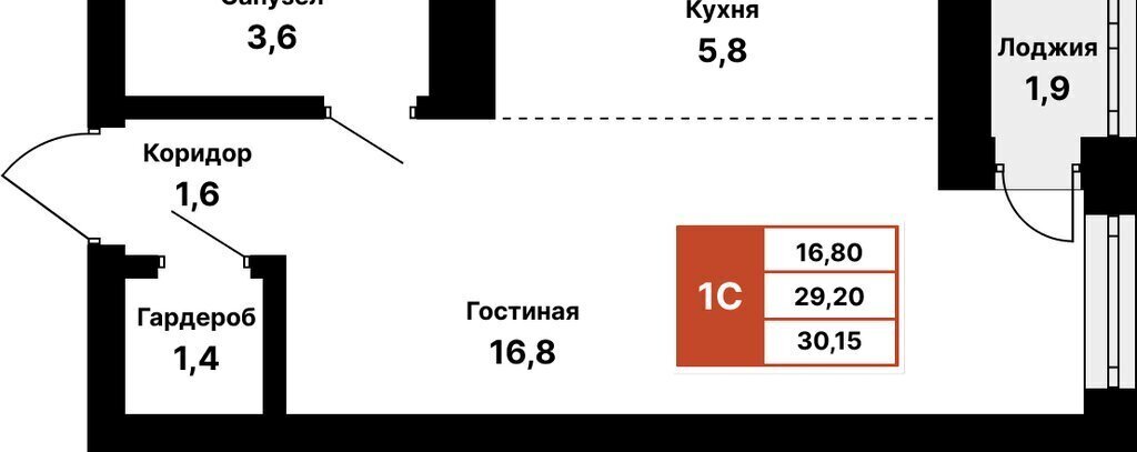 квартира г Уфа ул Природная 28/1 фото 1