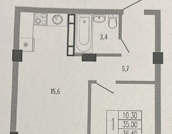 квартира г Краснодар р-н Прикубанский ул Круговая 4/1 фото 2